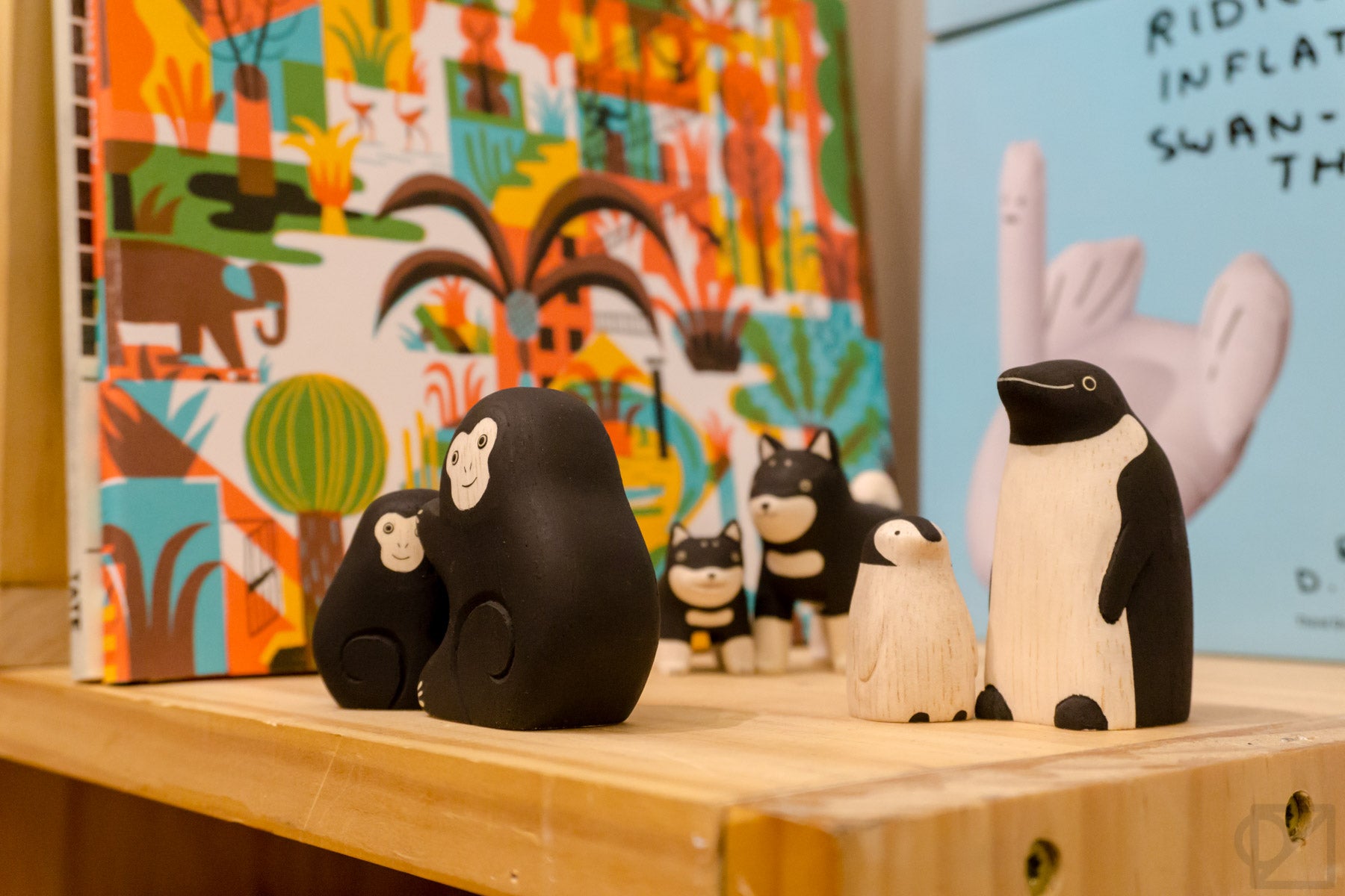 Adorable animal shaped wood toys by T-Lab in our mini kids section