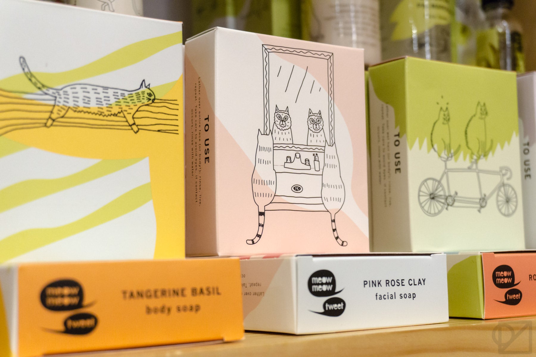 Excellent plant-based skincare in the best cat-themed packaging, from Meow Meow Tweet