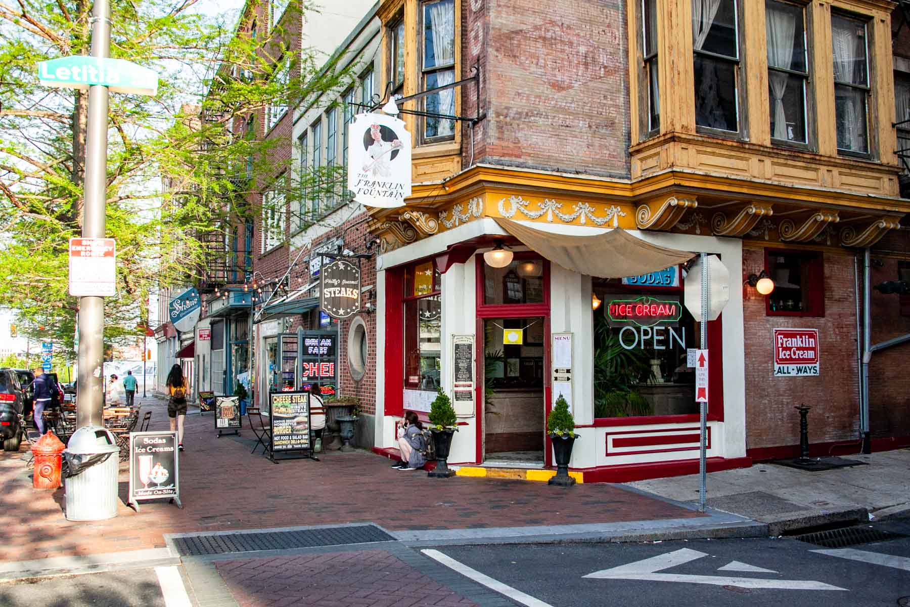 Towards Front and Market streets, you can find old fashioned ice cream and chocolates from Franklin Fountain (open till midnight!) and Shane's Confectionary.