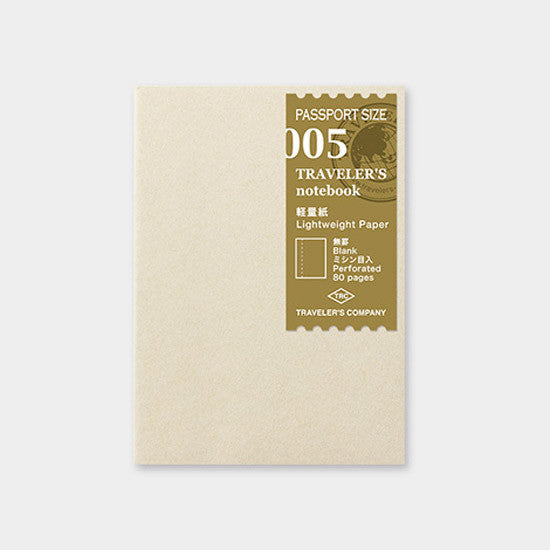 TRAVELER'S COMPANY Passport 005 Lightweight Paper Notebook – Omoi Zakka ...
