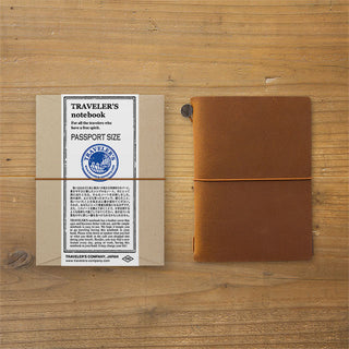 TRAVELER'S COMPANY Passport Leather Journal Starter Kit Brown – Omoi Life  Goods