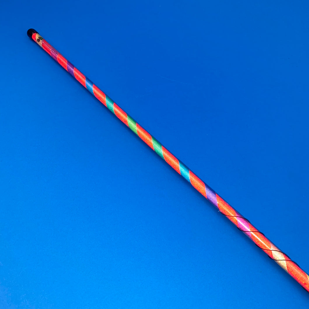 Reflective Spiral Red and Rainbow Lite Leviwand