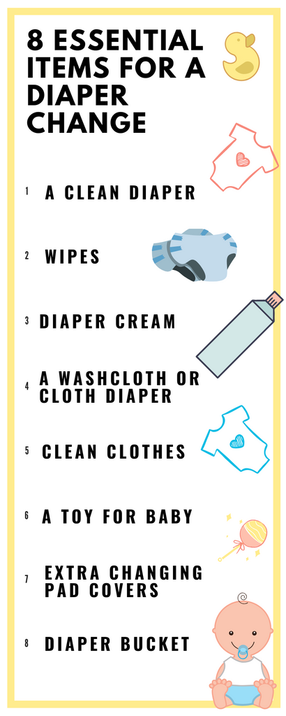 8 Essential Items for a Diaper Change