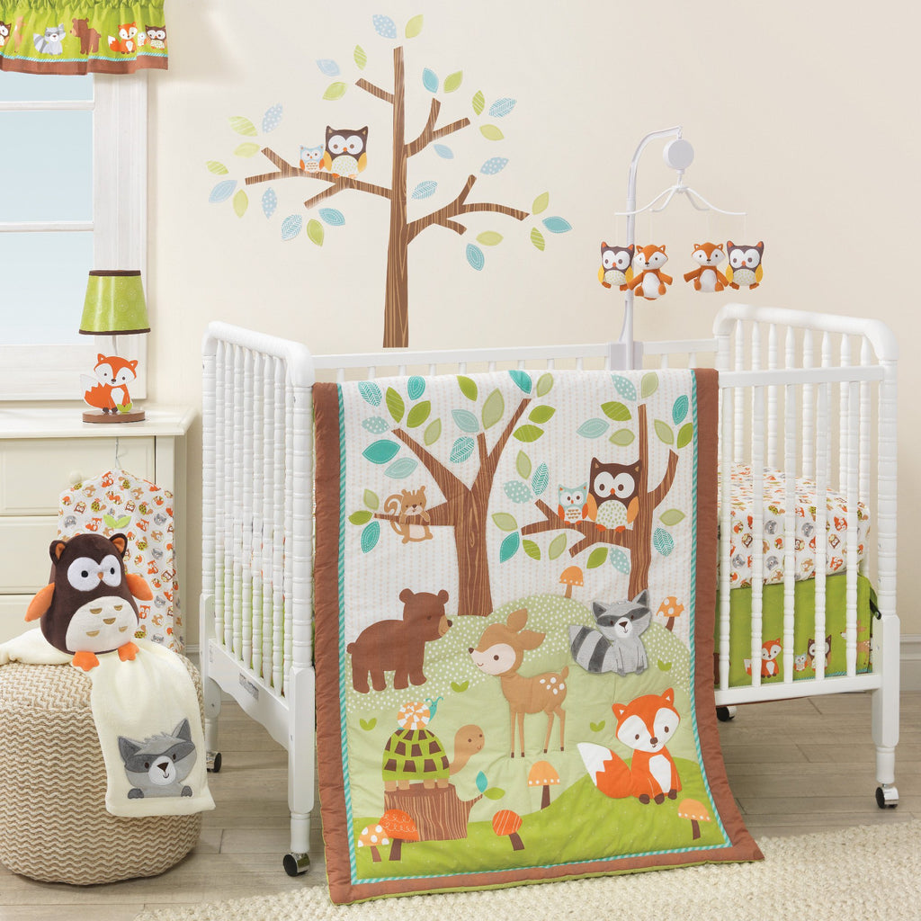 woodland creatures nursery bedding