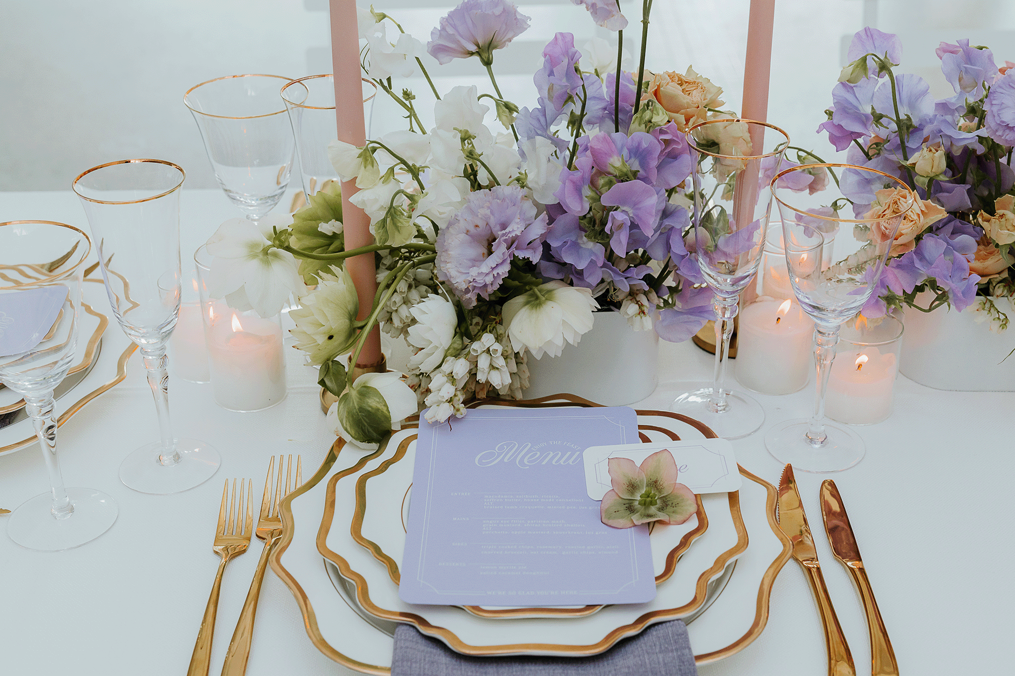 a spring soirée styled shoot