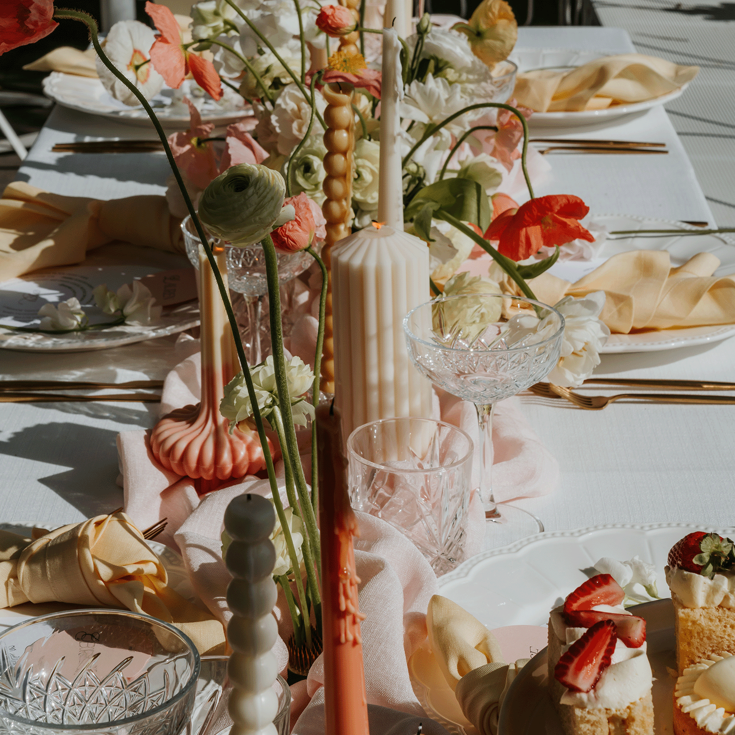 a spring soirée styled shoot