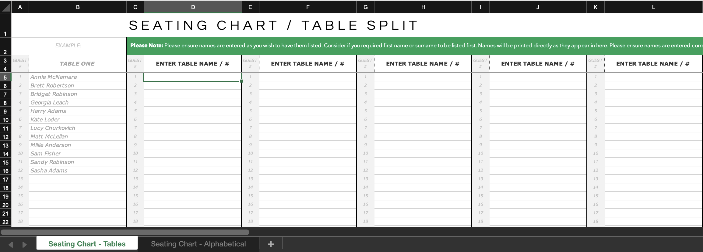 adelphi mou seating chart template example