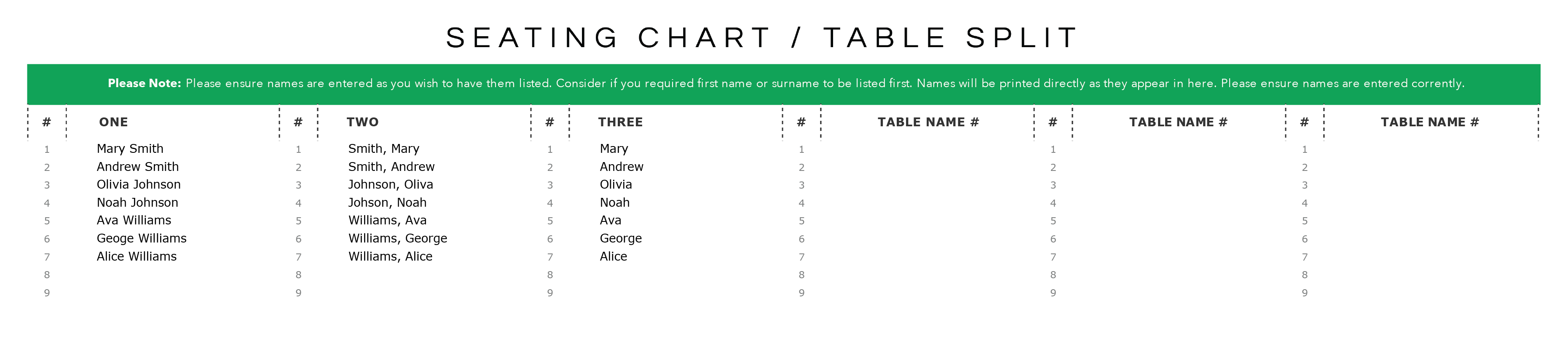 adelphi mou - seating chart tables