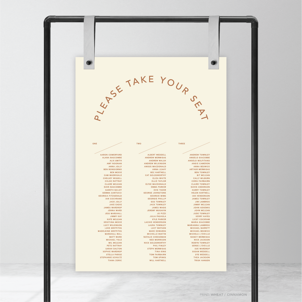 Cosmopolitan Wedding Seating Chart adelphi mou