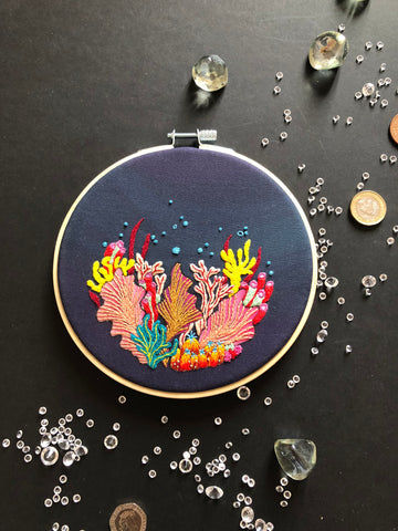 Blushing Mushroom Embroidery Kit, Needlecraft Kit, Embroidery Pattern,  Beginners Embroidery Kit, Modern Embroidery Kit, Wall Art, Embroidery 