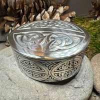 Oval Celtic Trinket Box