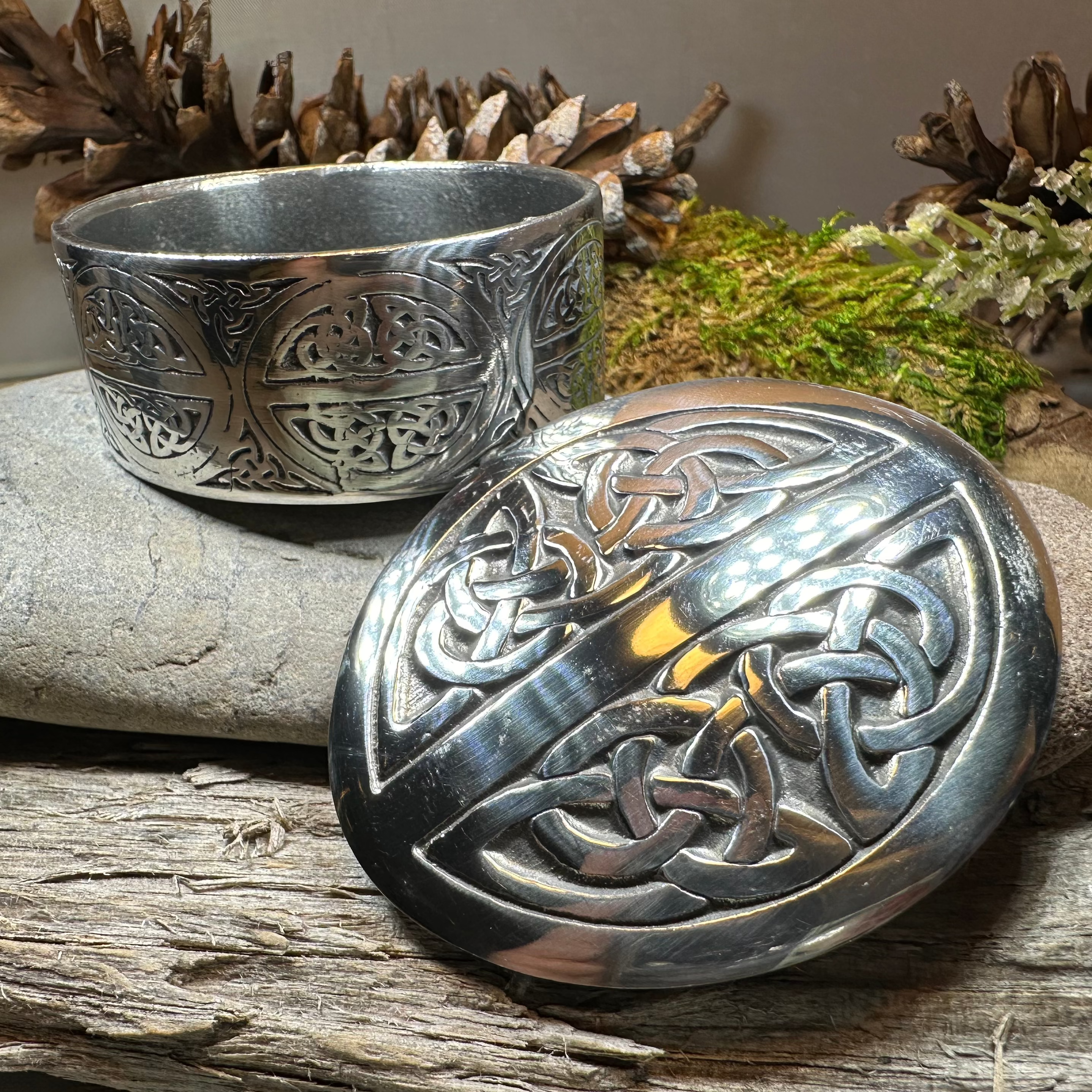 Oval Celtic Trinket Box