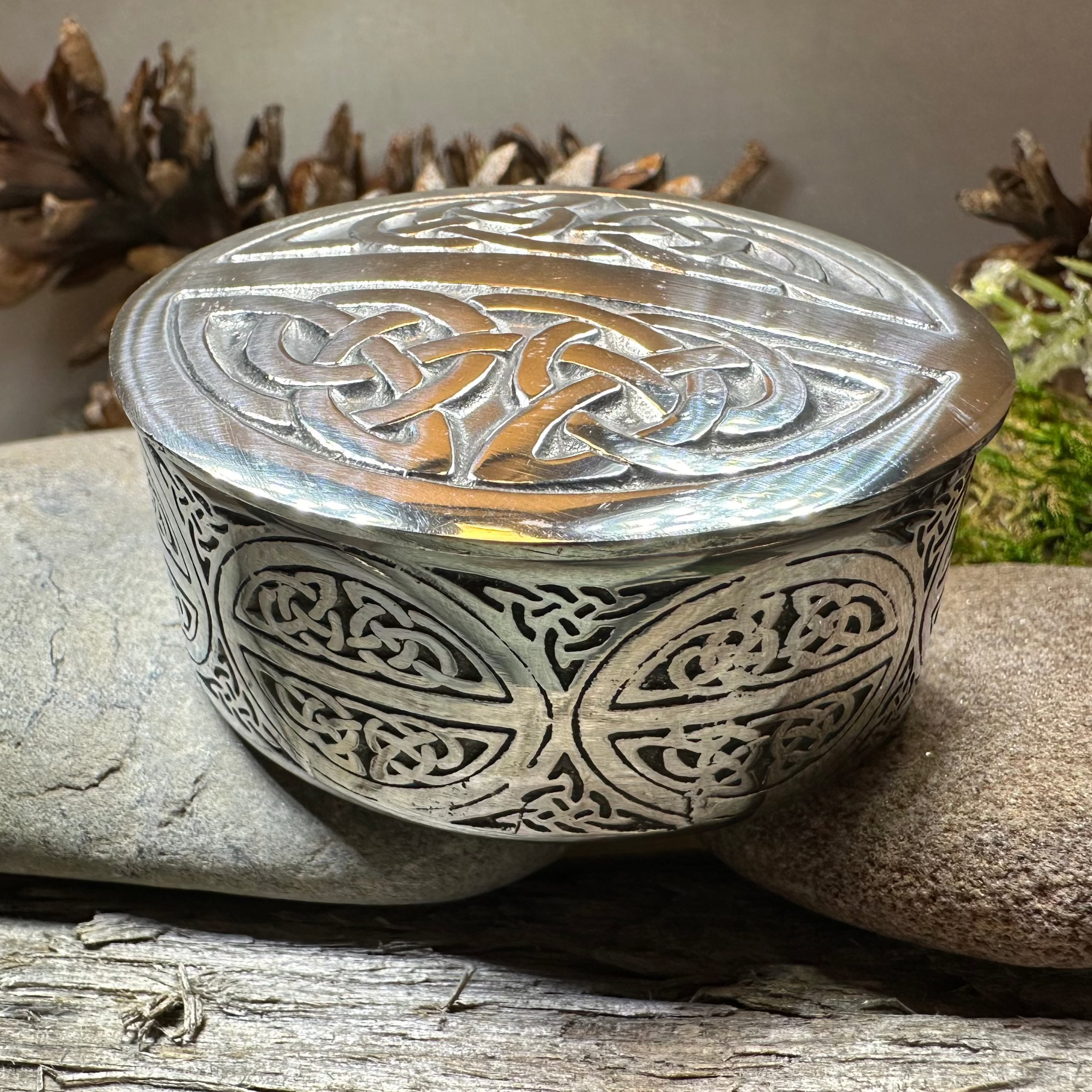 Oval Celtic Trinket Box