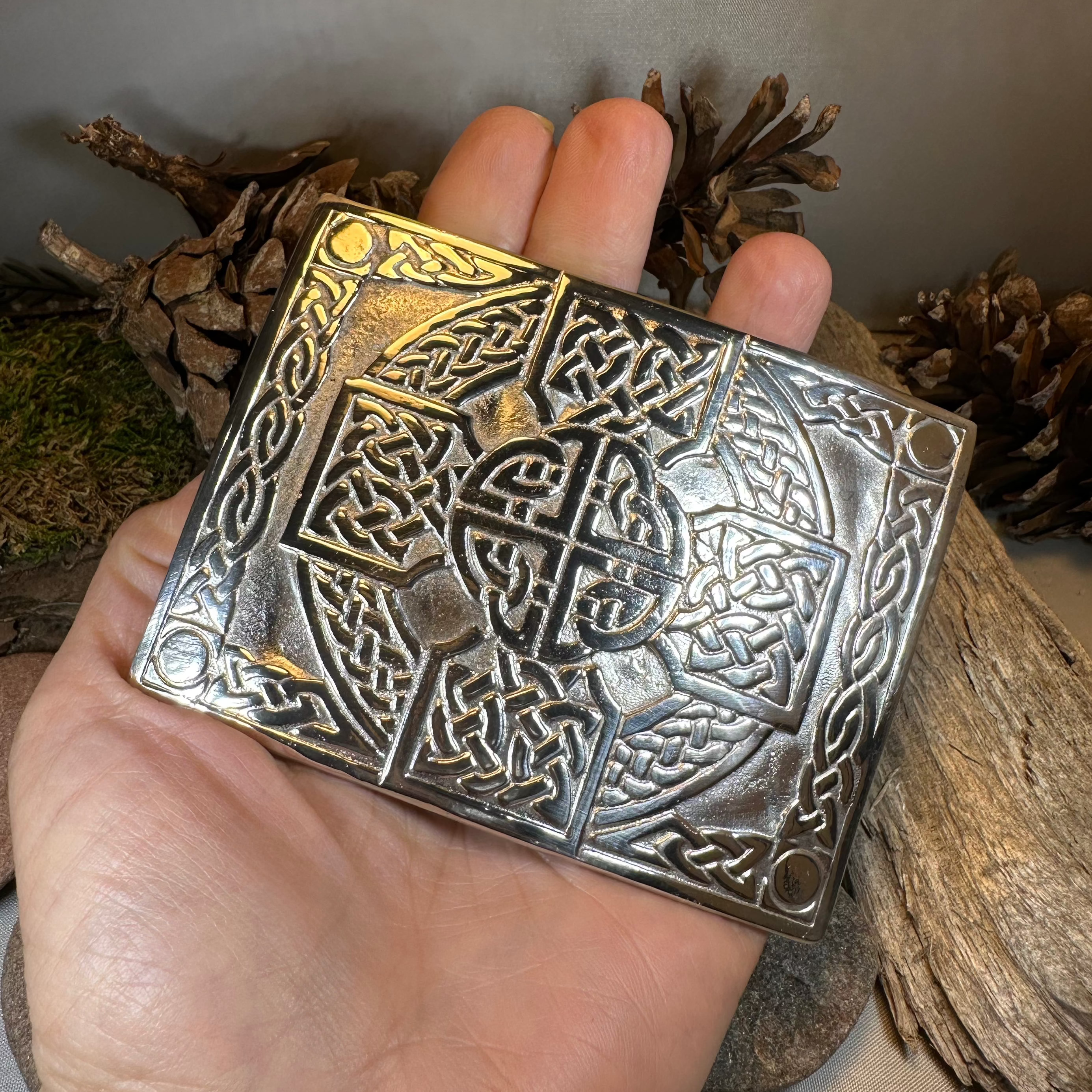 Celtic Cross Kilt Belt Buckle