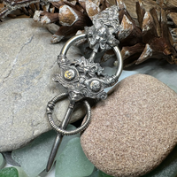 Viking Wolf Celtic Brooch