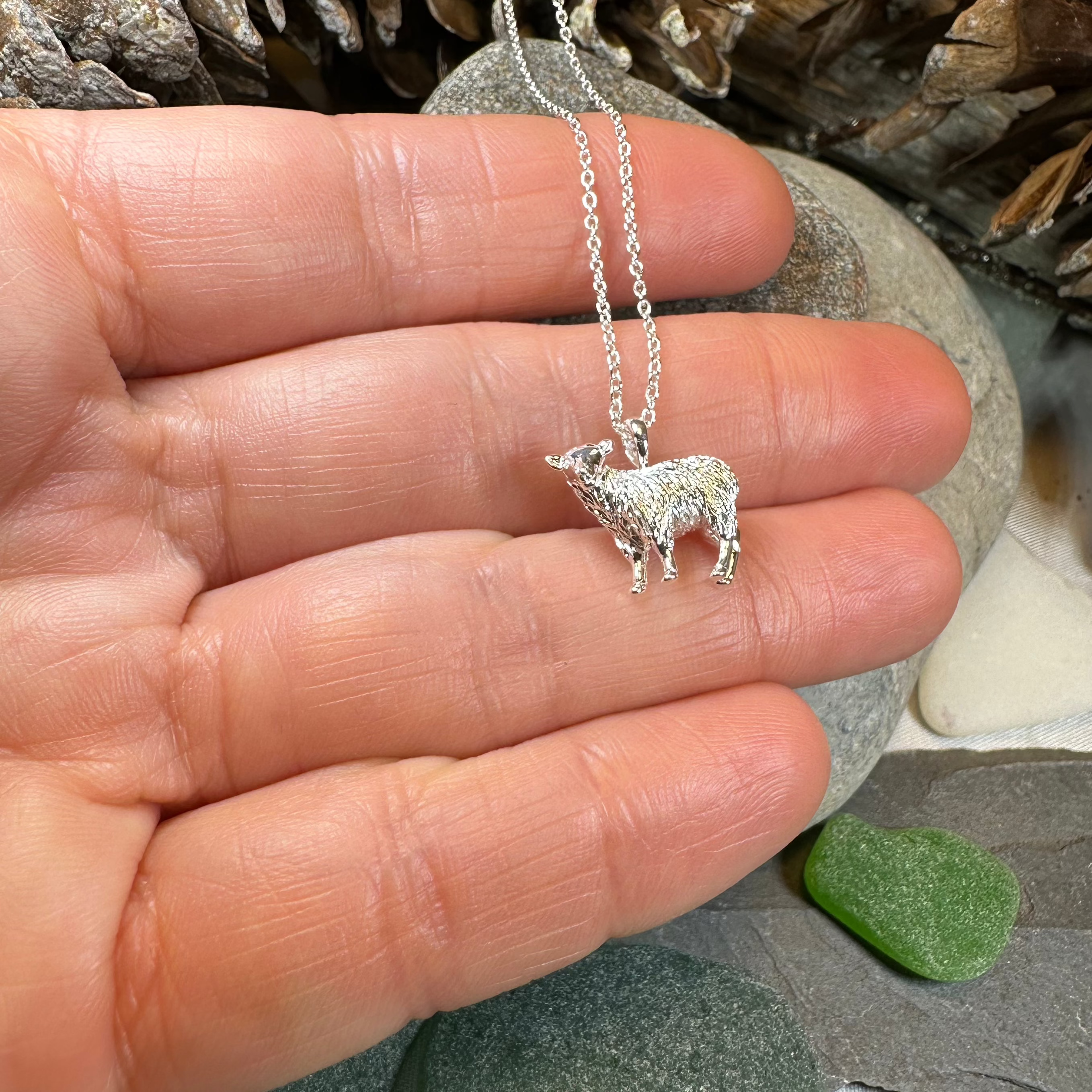 Realistic Sheep Necklace
