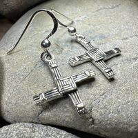 Ballyfarnan Saint Bridget's Cross Earrings