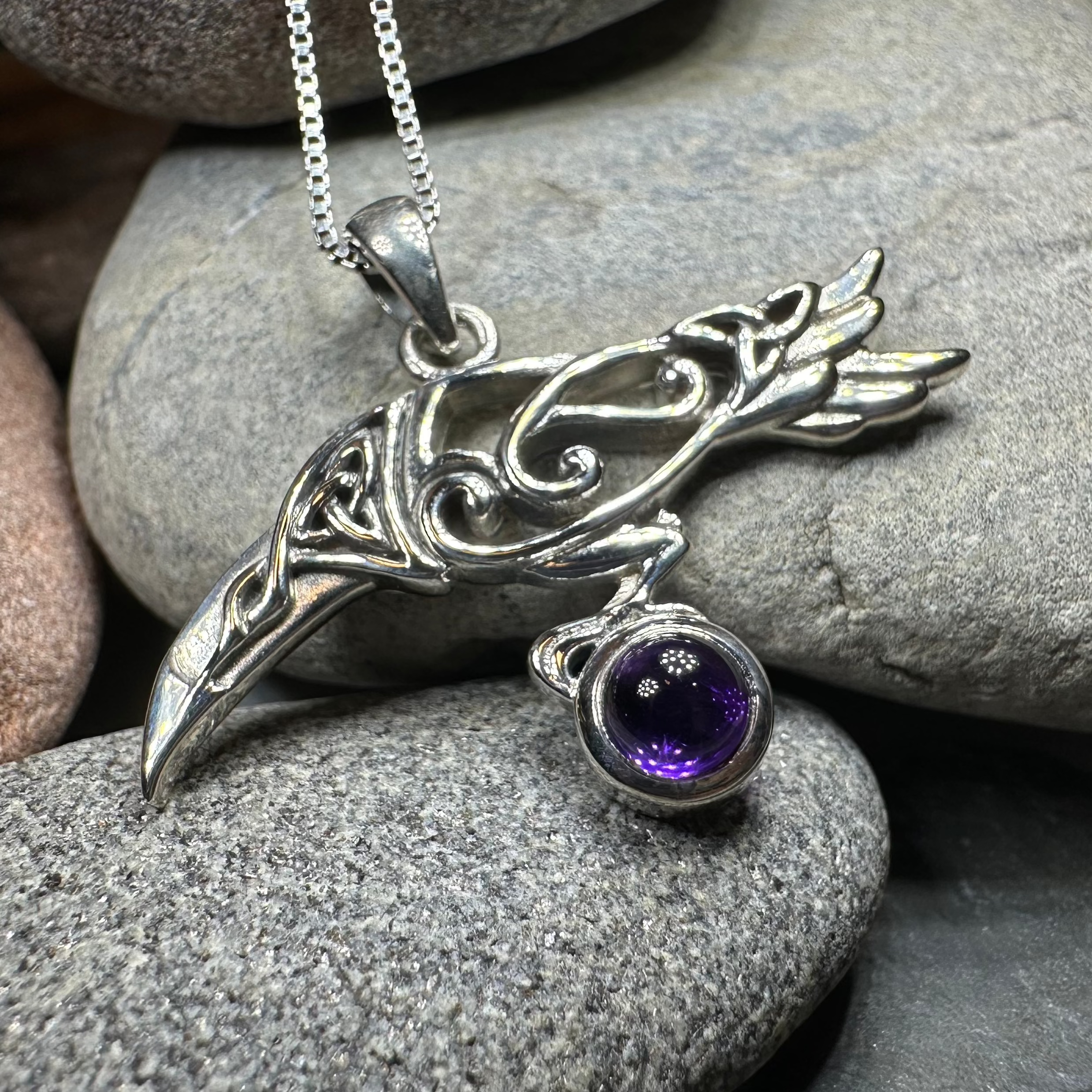 Celtic Raven Necklace