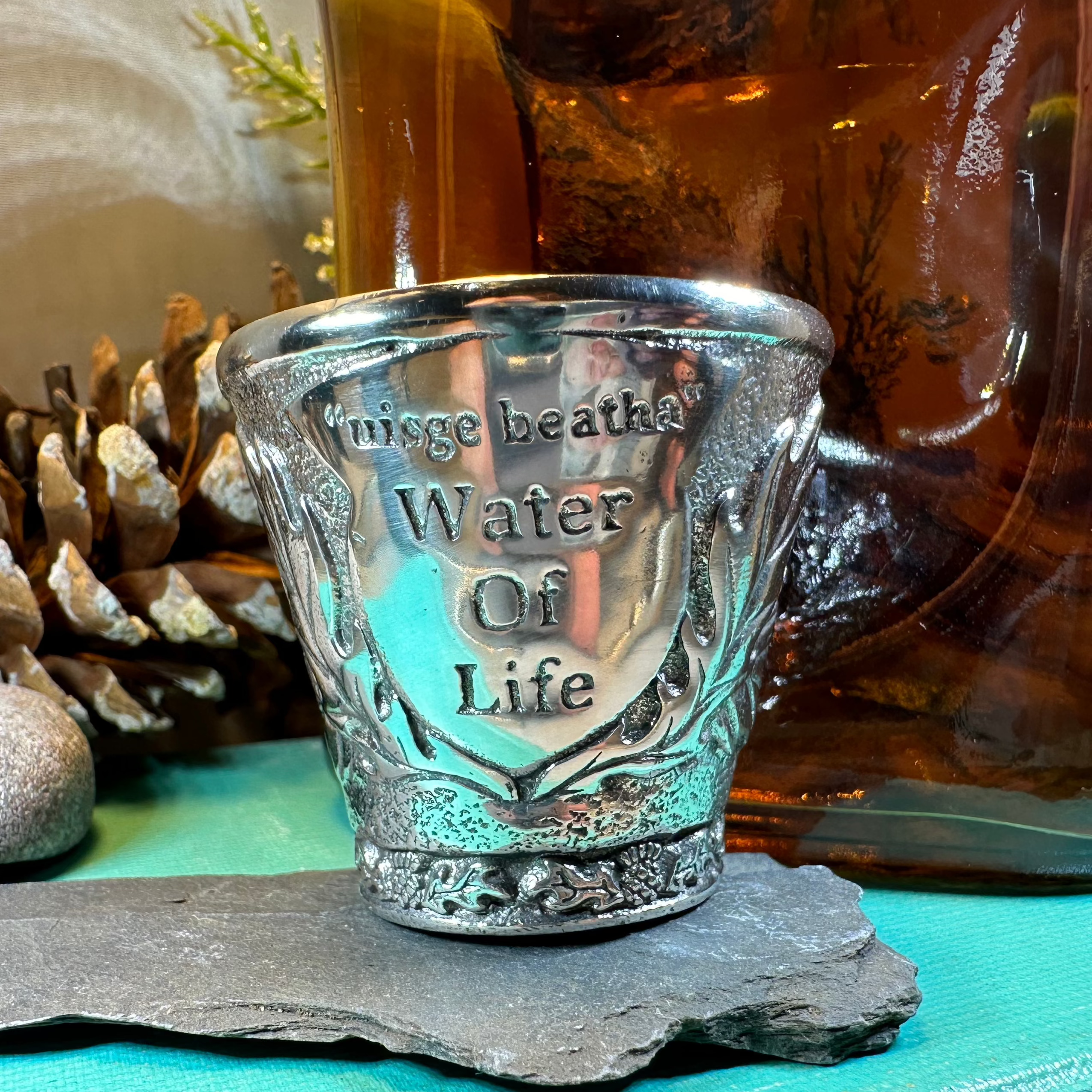 Water of Life Scotch Whisky Wee Dram Cup