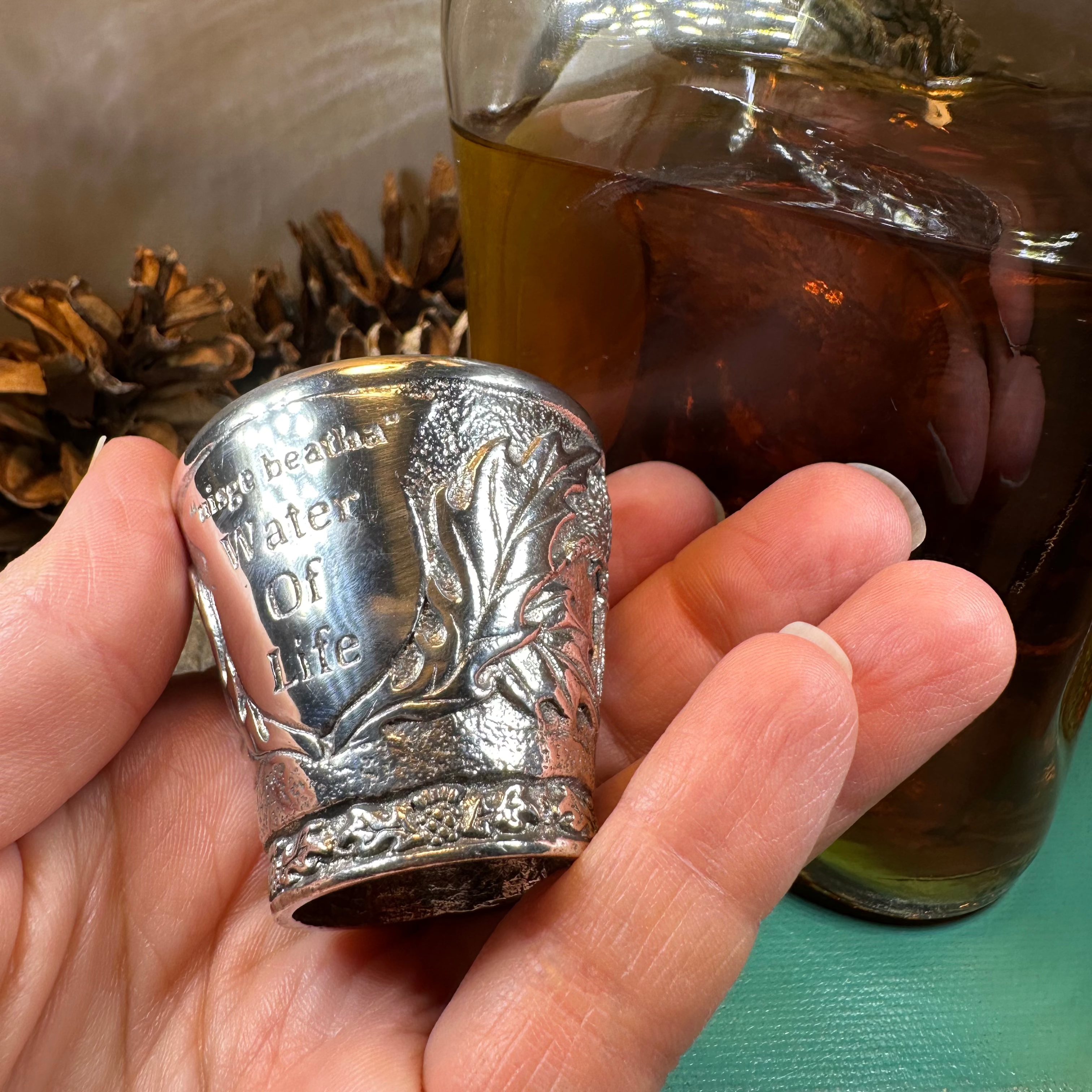 Water of Life Scotch Whisky Wee Dram Cup
