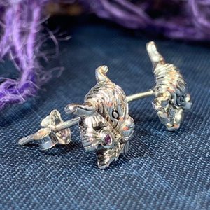 Highland Cow Earrings – Celtic Crystal Design Jewelry