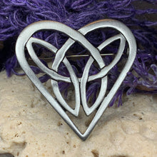 Everheart Celtic Heart Brooch – Celtic Crystal Design Jewelry