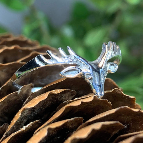 Double Antler Adjustable Ring — Thistle and Torch Artisan Jewelry