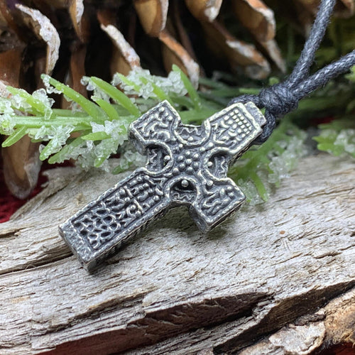 Ahenny Celtic High Cross Necklace – Celtic Crystal Design Jewelry