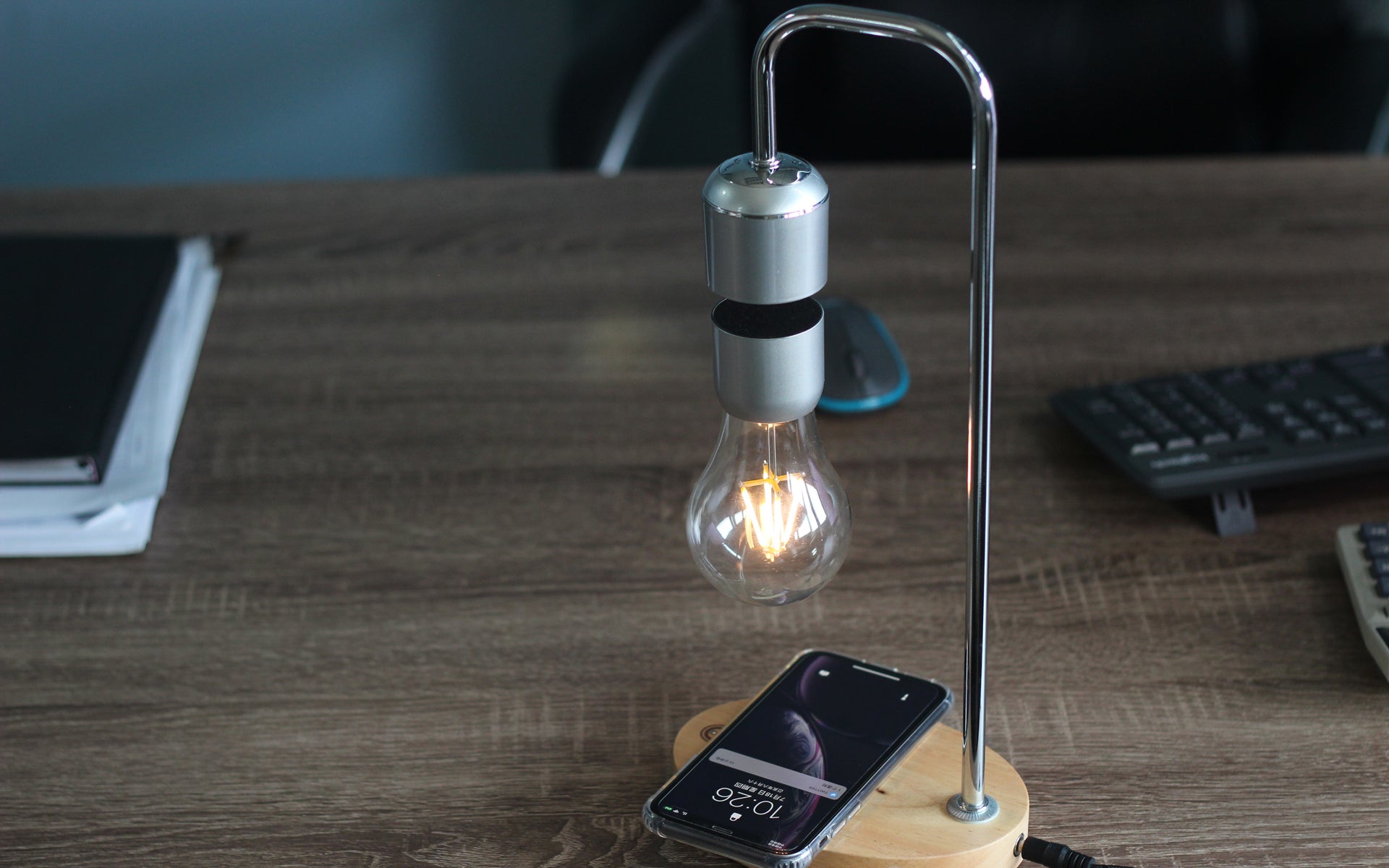 floating light bulb phone charger