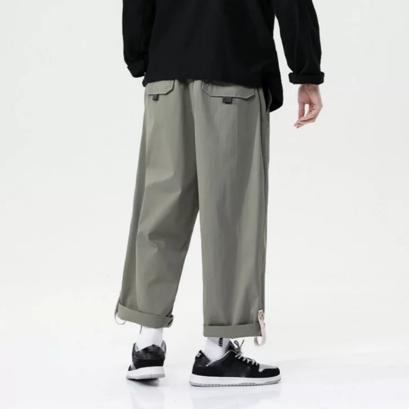 Men's streetwear fashion including jackets, suits, shorts, shoes, big watches, oversized zip hoodies, and wide leg loose pants3