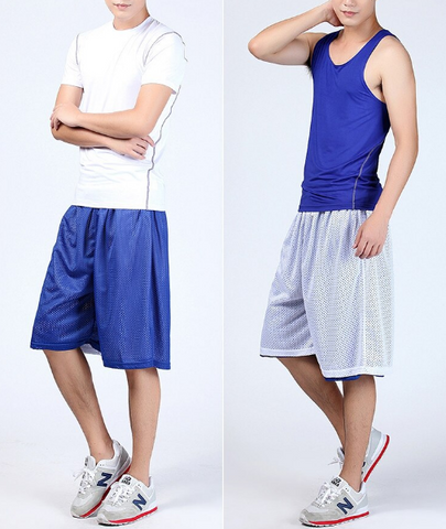 Men's Casual Reversible Basketball Shorts for Athletic Wear1