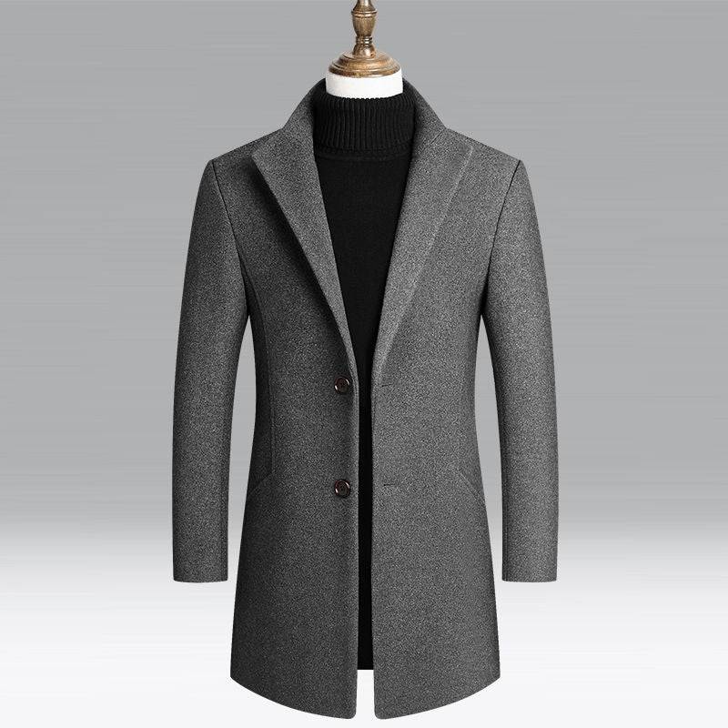 Casual Wool Slim Fit Coats - VICOZI