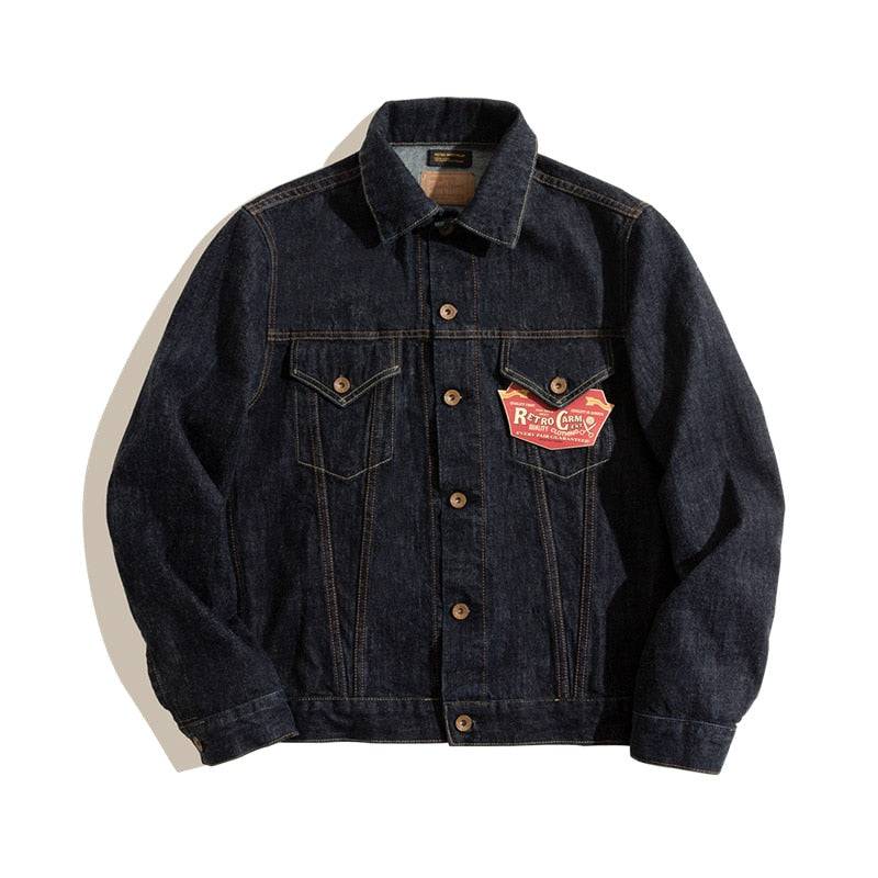 Retro men's denim jacket in streetwear style with oversized zip hoodie and big watch accessories12