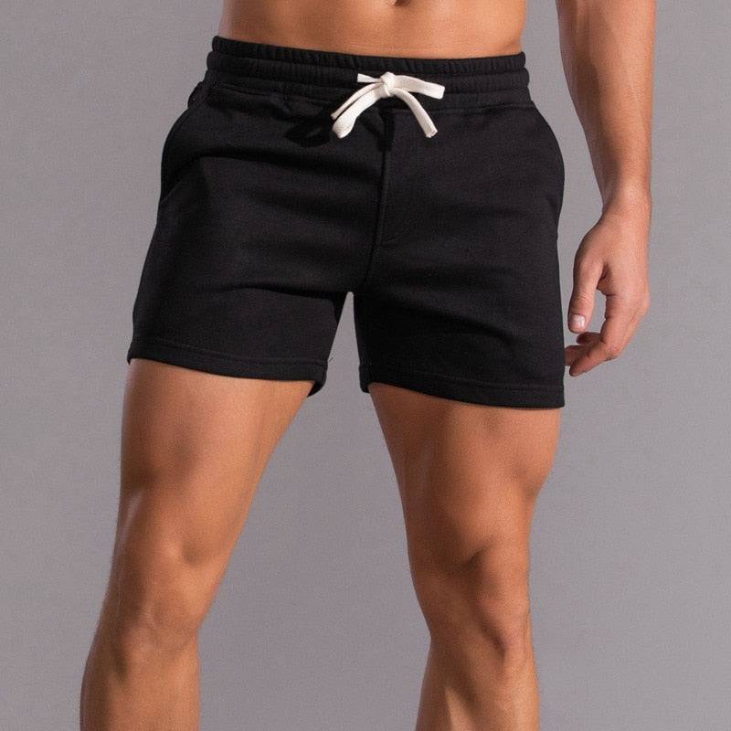 Men's casual sport fitness shorts in lightweight and comfort fit style with oversized zip hoodie and big watch accessories for streetwear fashion5