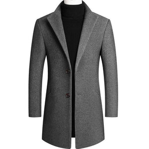Casual Wool Slim Fit Coats - VICOZI