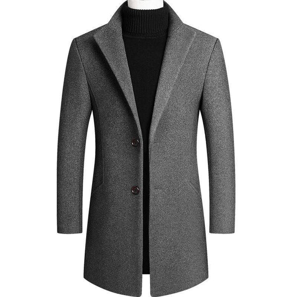 Casual Wool Slim Fit Coats - VICOZI