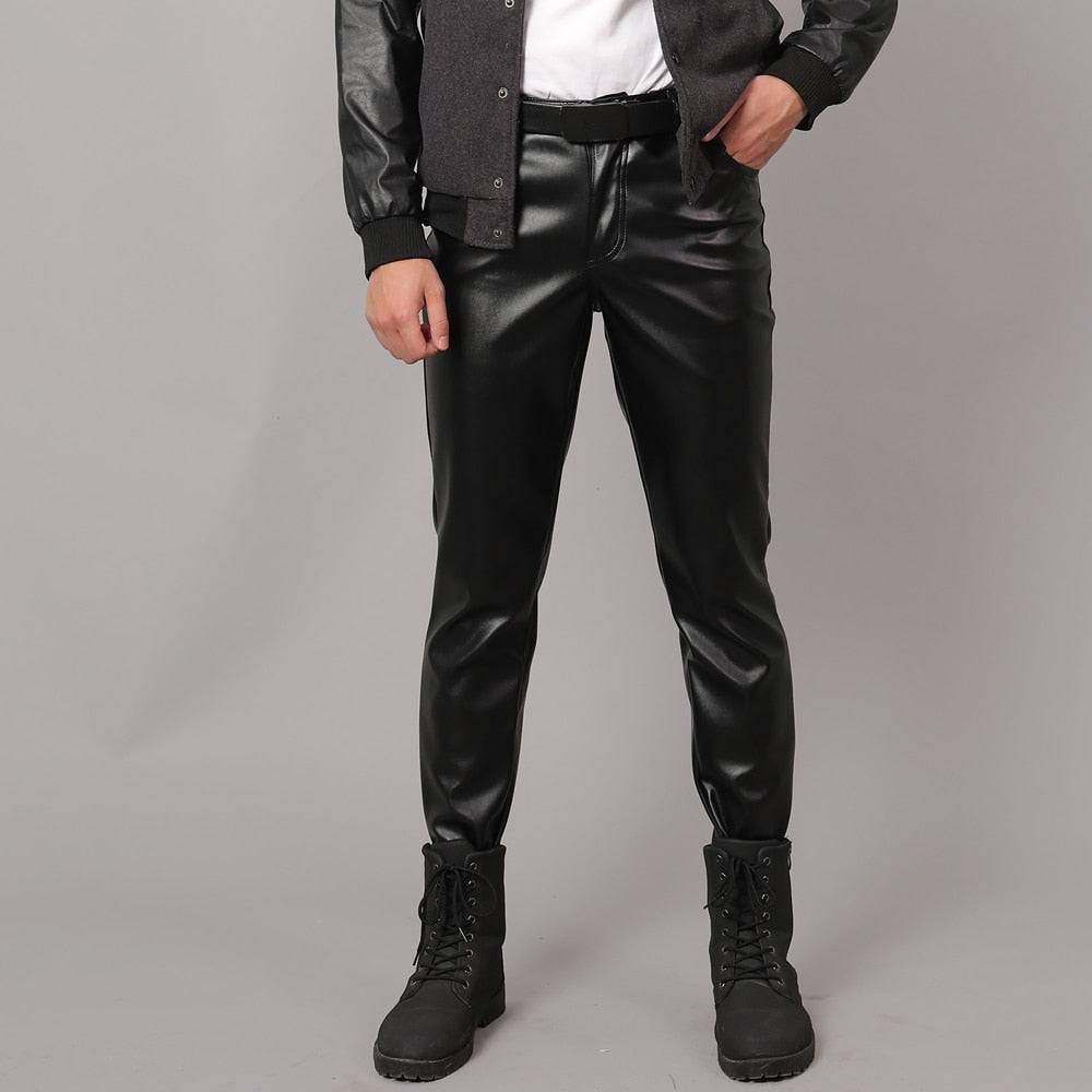 Men's fashion assortment including jackets, suits, shorts, shoes, big watches, oversized zip hoodies, and streetwear with leather elastic slim fit pants11