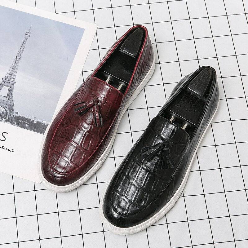 Men's fashion assortment including clothing, jackets, suits, shorts, shoes, big watches, oversized zip hoodies, and streetwear with crocodile pattern loafers3