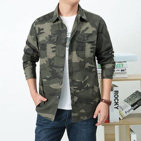 Camouflage long sleeve shirt for outdoor activities4