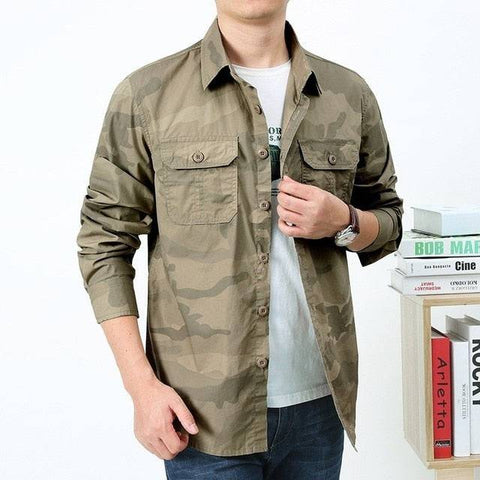 Camouflage long sleeve shirt for outdoor activities2