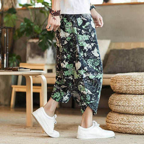 Calf length casual baggy pants for relaxed fit2