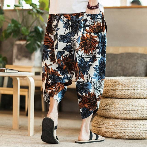 Calf length casual baggy pants for relaxed fit1