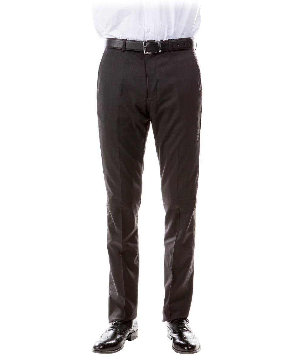 Zegarie Suit Separates Dark Grey Solid Men's Dress Pants – Phirst ...