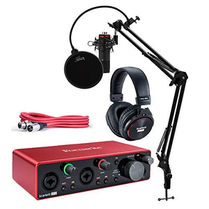 Focusrite Scarlett 2i2 Studio 3rd Gen Usb Audio Interface Bundle With Bhangra Store