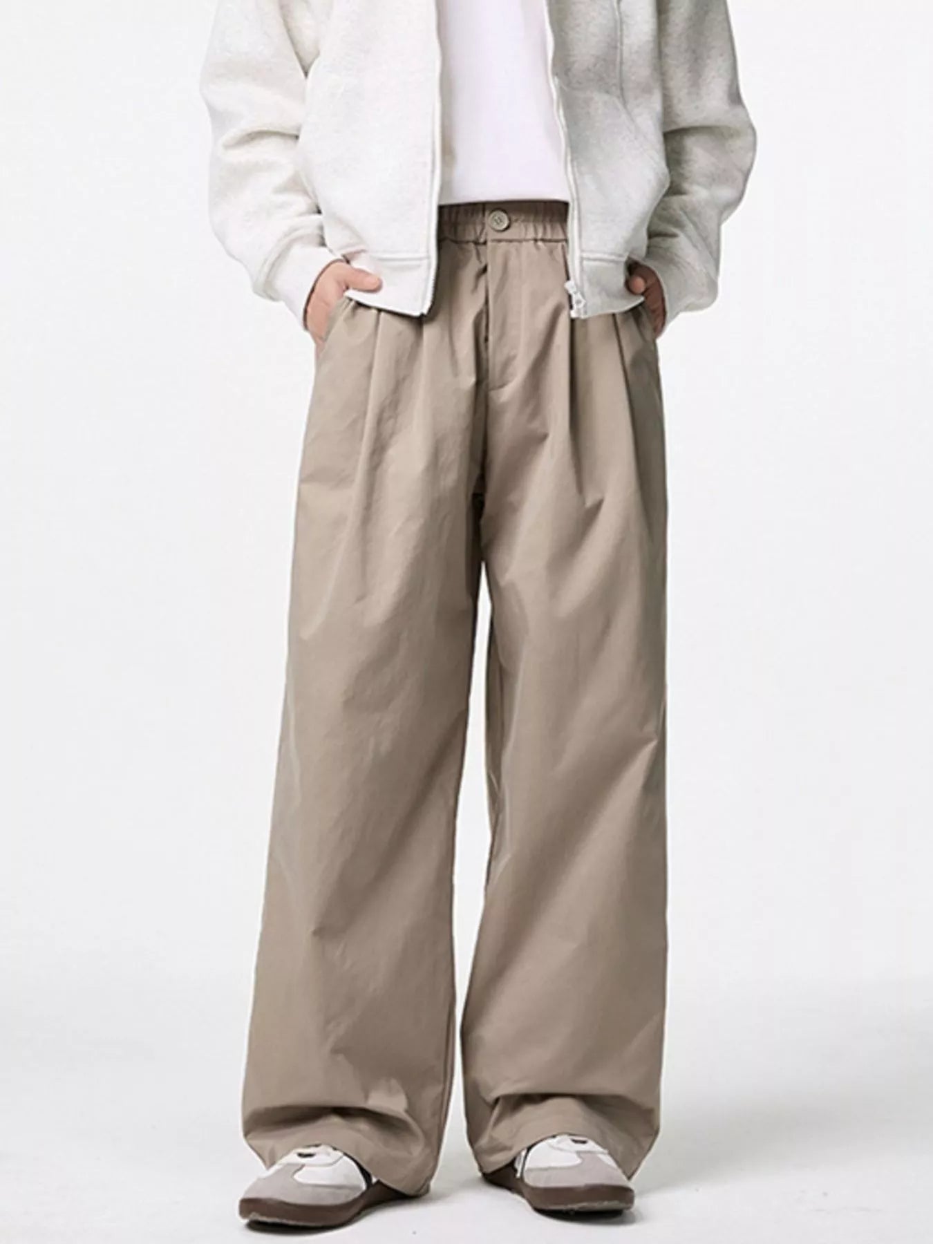 Men's Classic Wide-Leg Relaxed Fit Trousers