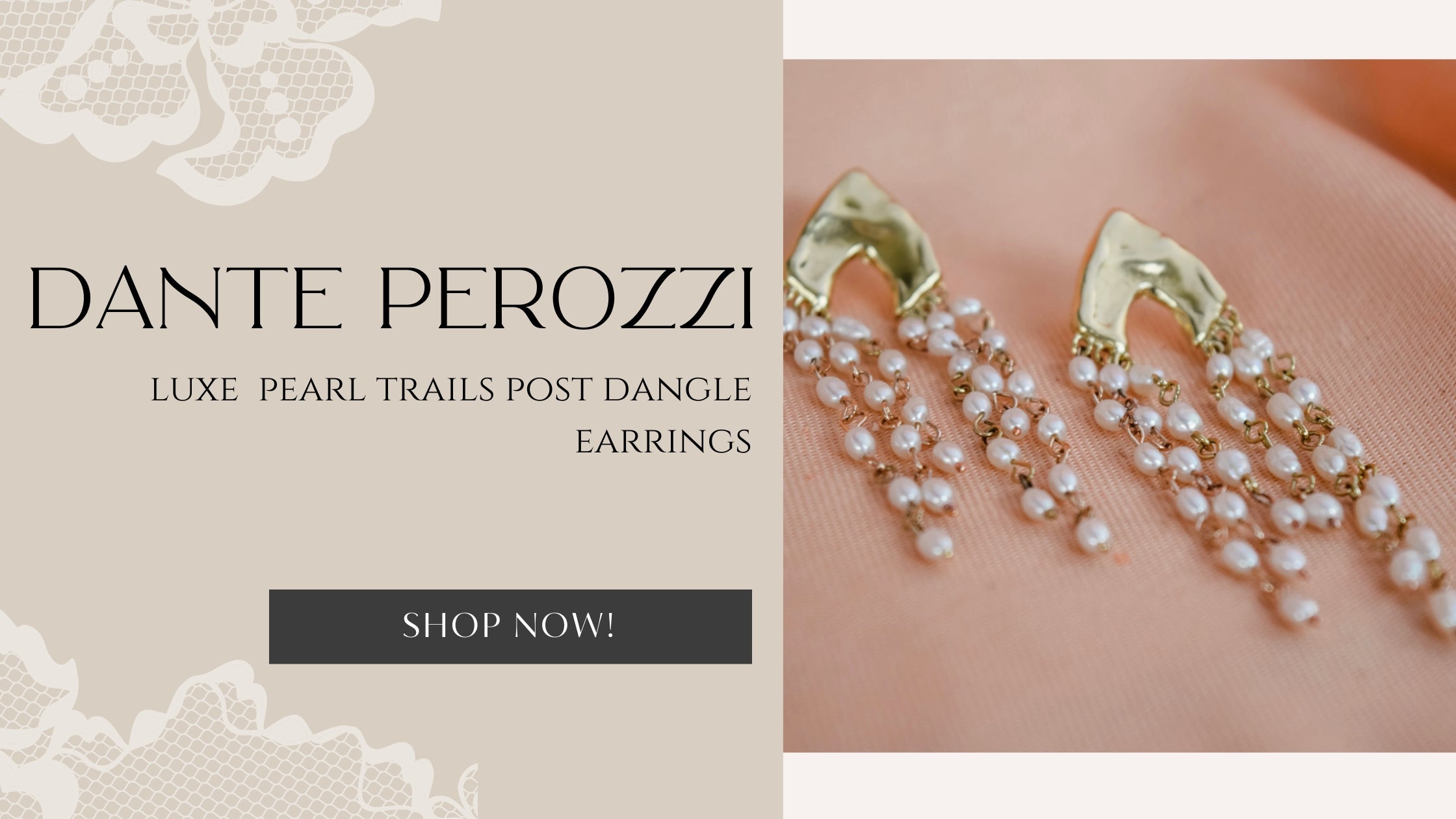 Dante Perozzi Pearl Trails Post Dangle Earrings