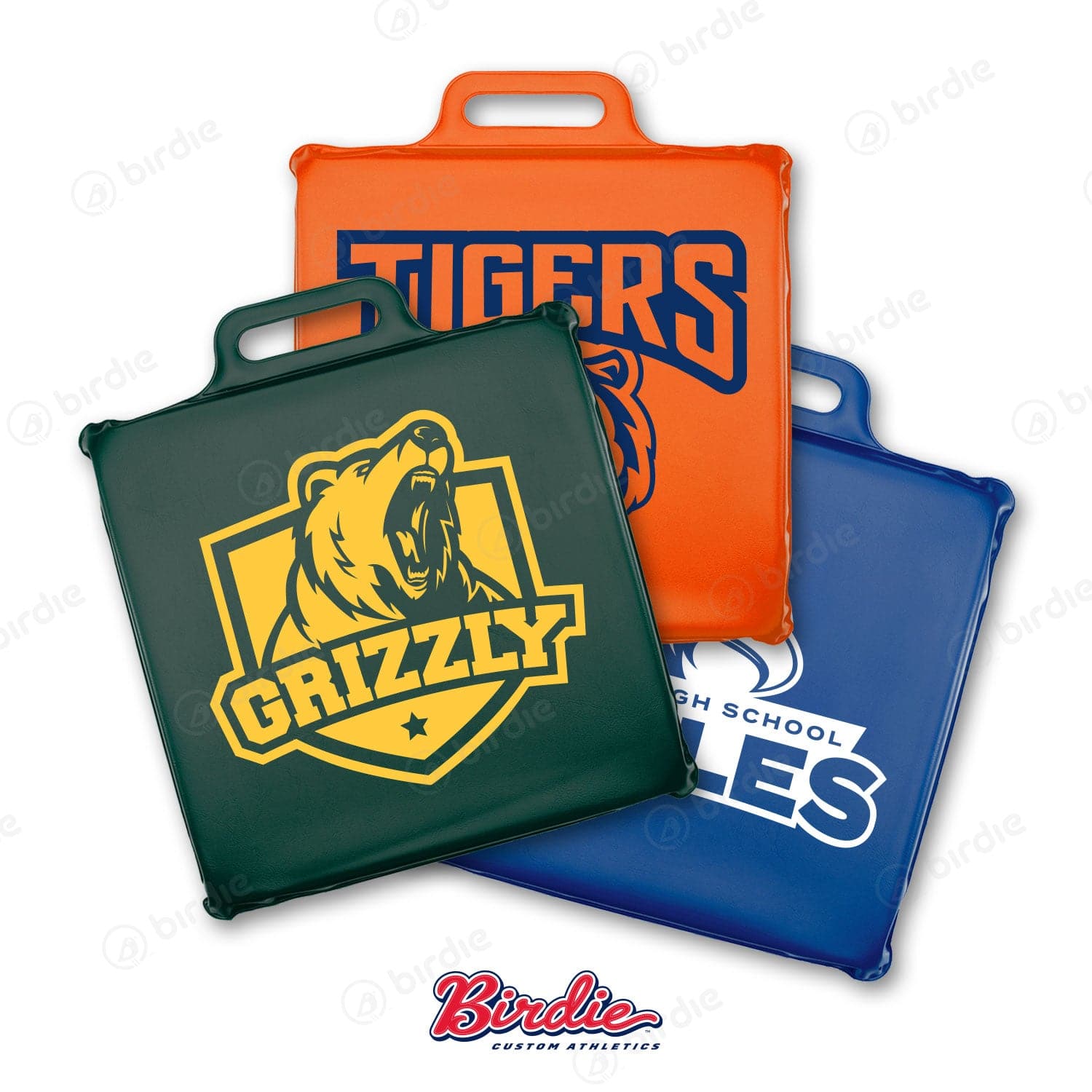 Fold 'N Go Adjustable Seat Cushion - Stadium Cushions with Logo - Q346722 QI