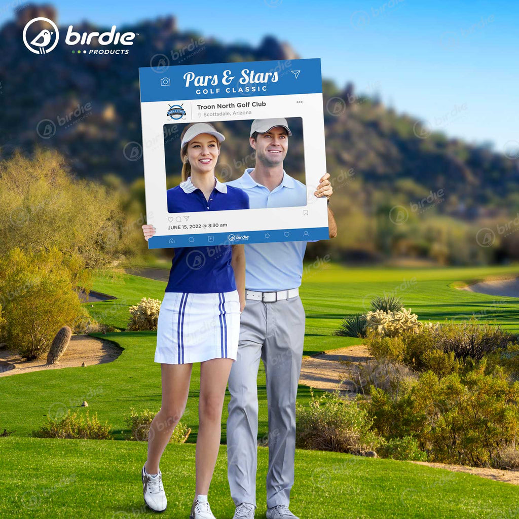 Golf Sponsor Easel Board  Foamcore Tournament Sponsor Sign – Birdie  Products