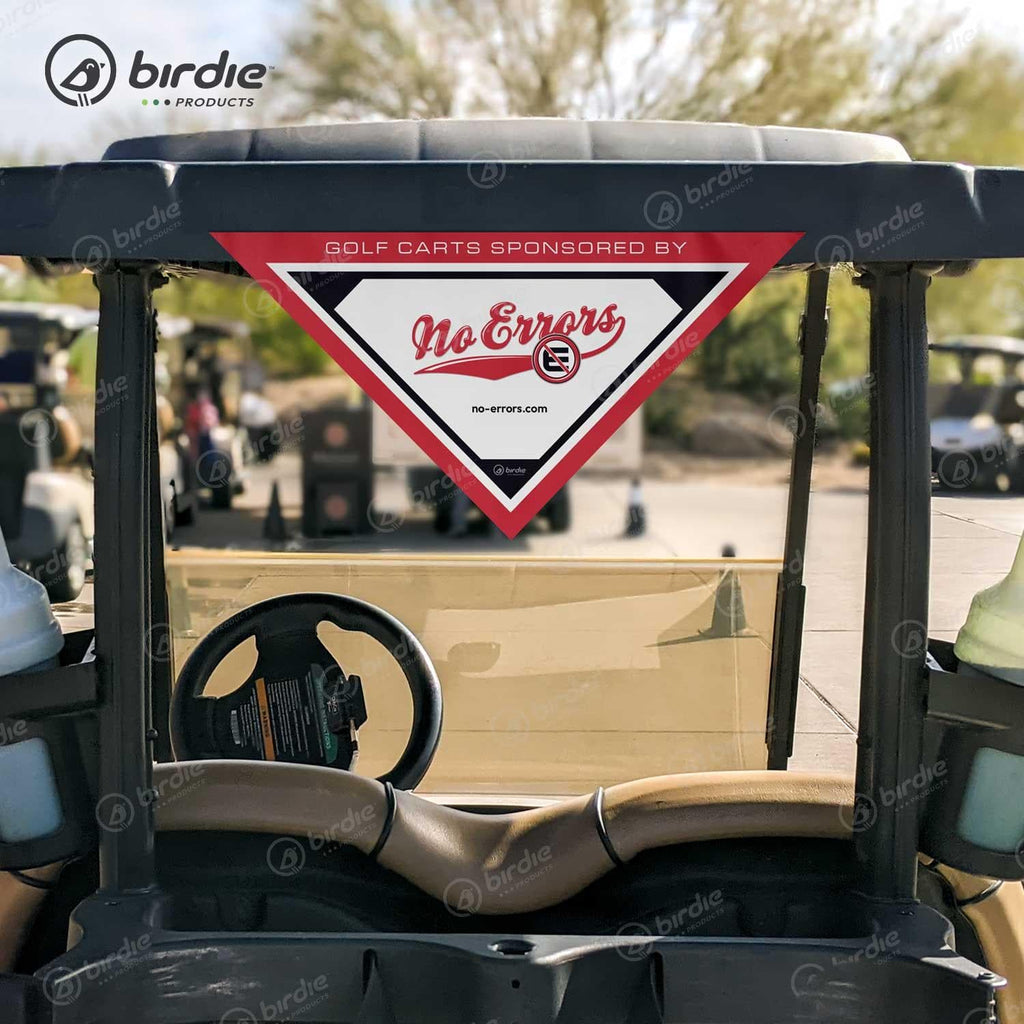 QuickStick Caddie Cuffs | Golf Cart Steering Column Signage