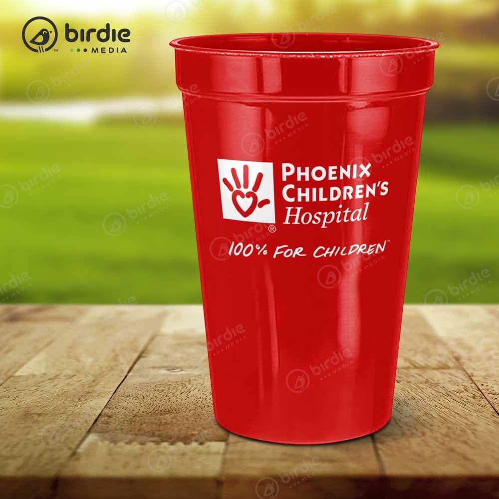 Coffee Cup w/Lid (16oz)  Golf Tournament Cups – Birdie Products